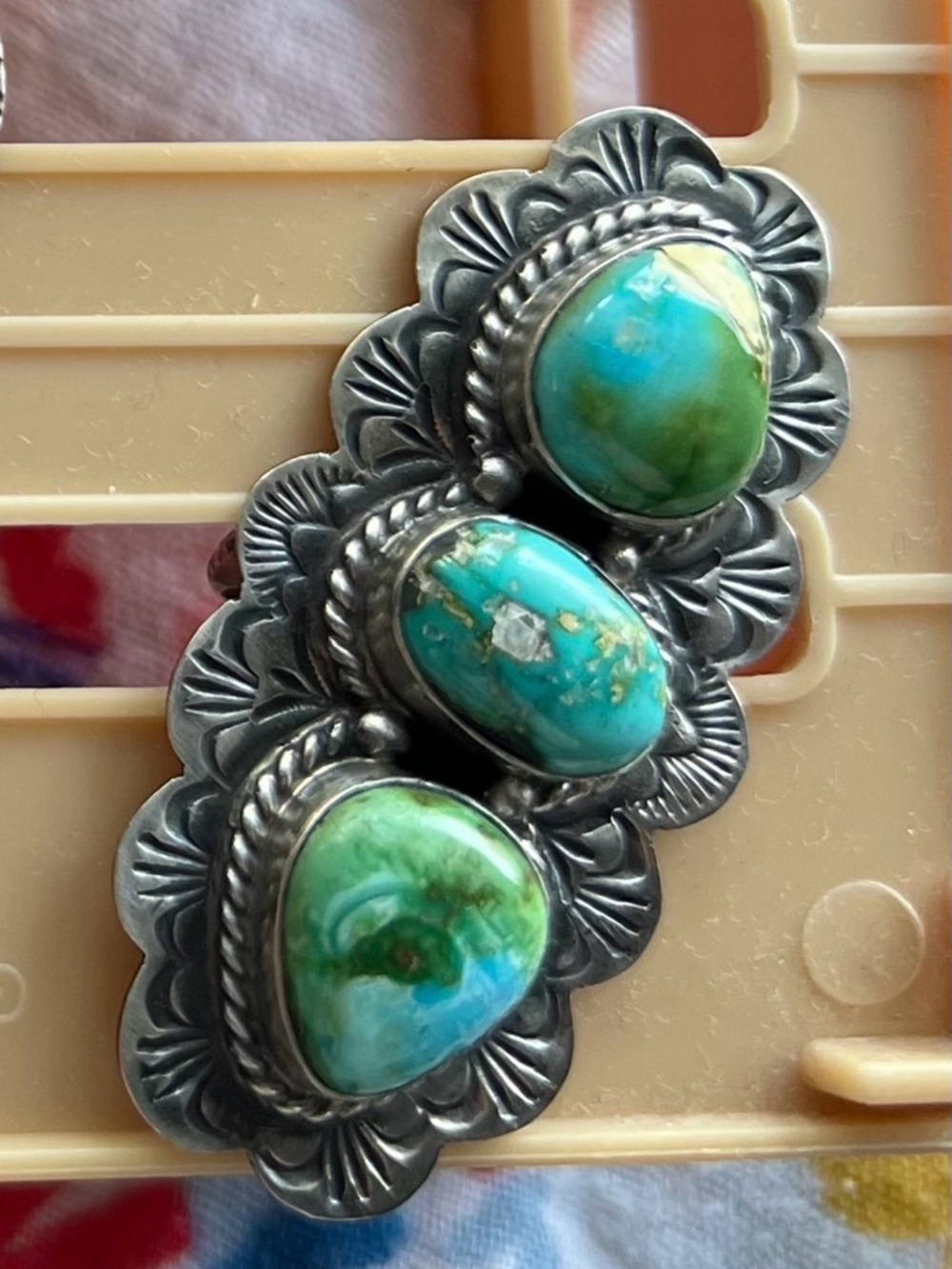 Native Sterling Sonoran Triple Stone Women's Ring